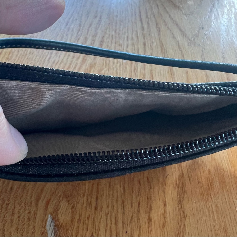 Coach Black Pebbled Leather Clutch Wristlet - Picture 5 of 9